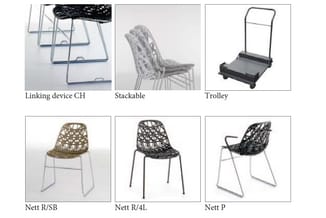 Crassevig Nett stoelen en barkrukken met open kuip, afbeelding 11