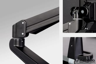 Dakdrager zwart met montagebrackets en bevestigingspunten, gedetailleerde aanzichten van montageonderdelen en beugels.