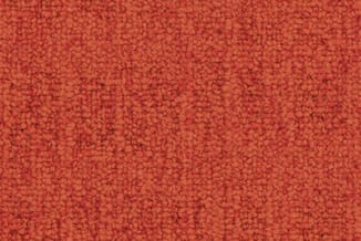Rood/oranje textielweefsel met fijne structuur, mogelijk stoffering voor kantoormeubelen.