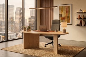 Arco Dew Desk houten bureau, afbeelding 7