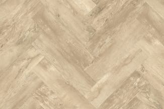 Visgraat patroon laminaat vloer in lichte beige/grijze houtkleur