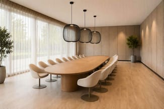 Flow Vergadertafel - Massief houten boardroomtafel, afbeelding 5
