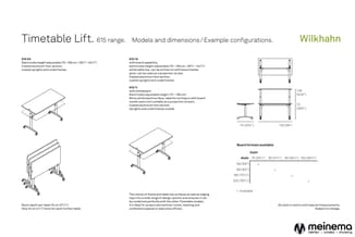 Timetable Lift 615 range: elektrisch in hoogte verstelbare tafel met aluminium voet, beschikbaar in verschillende breedtes en