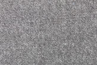 Grijze synthetische stof textuur met fijne korrelstructuur, gebruikt voor bekleding van kantoormaleubilair.
