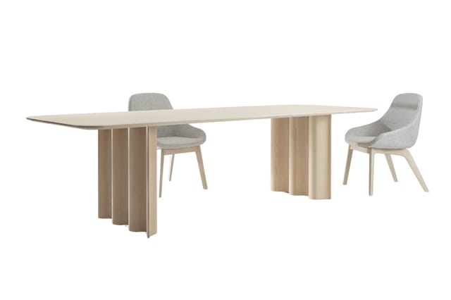 Zeitraum Curtain tafel van massief hout