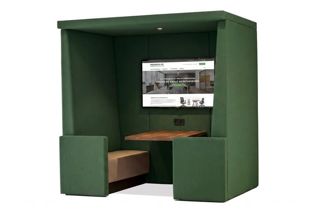 Vergaderruimte Cube: banken en overlegopstellingen