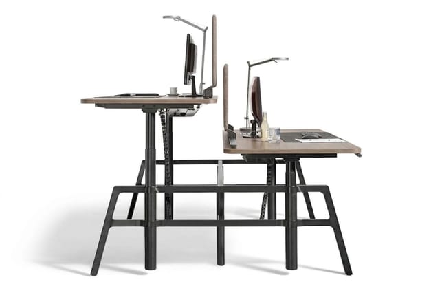 Wiesner-Hager Etio duo-bureau met twee werkbladen