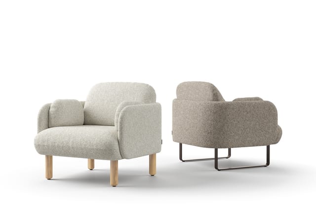 Narbutas Myami fauteuil voor ontvangst en overleg